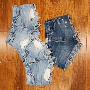WE THE FREE shorts, 3 pairs